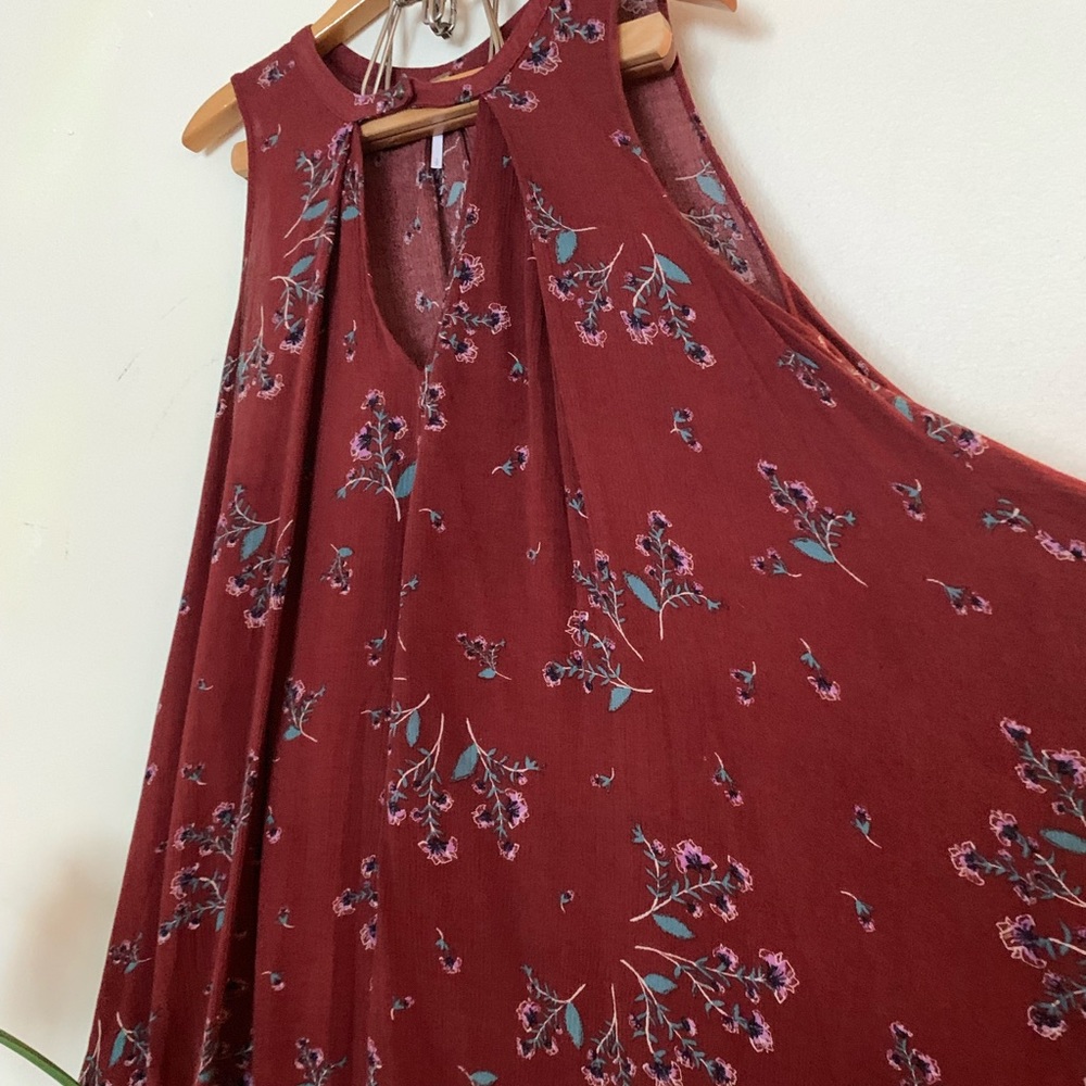 Free People Snap Out Of It Swing Tree Floral Dress Tunic